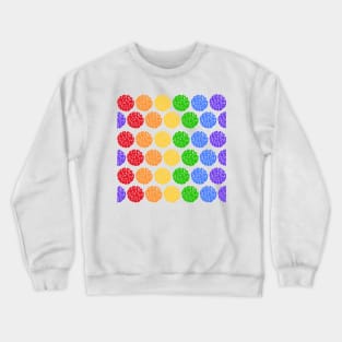 Let's Be Weird Rainbow Polka-Dots Crewneck Sweatshirt